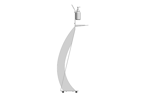 Desinfektionsständer Elbow mit Flaschenhalter